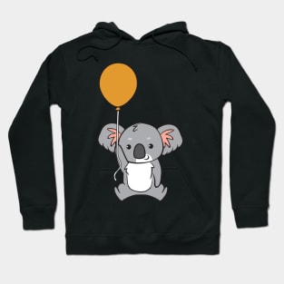 Koala - with orange balloon Hoodie